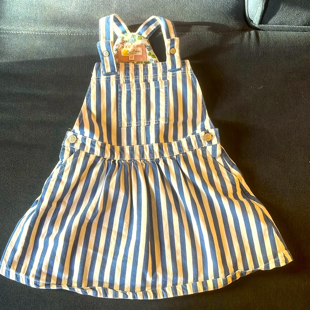 EUC Mini Boden Striped Jumper Dress